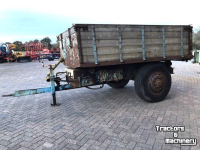 Dumptrailer  Kipper met houten opbouw