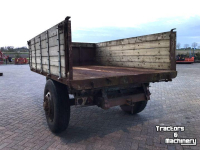 Dumptrailer  Kipper met houten opbouw