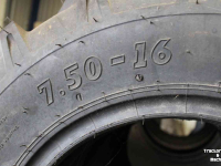 Wheels, Tyres, Rims & Dual spacers BKT 7.50-16 (7.50x16) AS504 trekkerbanden tractorprofiel