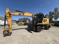 Excavator mobile Caterpillar M318F schuifblad en stempels