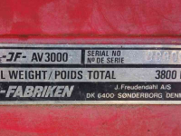 Manure spreader JF AV 3000 mestwagen mestverspreider