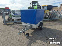 Low loader / Semi trailer  Huif aanhanger 750 kg.