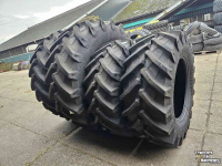 Wheels, Tyres, Rims & Dual spacers Trelleborg 540/65R30 en 650/65R42 TM800. Demo-set!