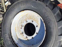 Wheels, Tyres, Rims & Dual spacers BKT 650/45-22.5 & 800/45-30.5