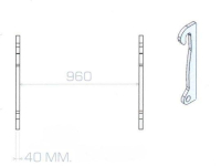 Other attachments and accessories Qmac HAKENSET: VOLVO L50L60L70L90 BUDGET40MM