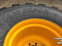 Wheels, Tyres, Rims & Dual spacers BKT 750/60R26.5 95% FL 630 / Nog 1 set voorradig