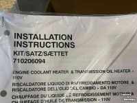 Tractor New Holland Motorkoelvloeistof & transmissieolieverwarmer - 240 V Parts nr:719106064