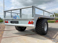 Low loader / Semi trailer VGM VGM Sierra 5 Bakkenwagen kraankar aanhanger kieper kraan bakkenkar vgm midejo