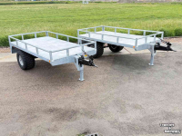 Low loader / Semi trailer VGM VGM Sierra 5 Bakkenwagen kraankar aanhanger kieper kraan bakkenkar vgm midejo