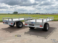 Low loader / Semi trailer VGM VGM Sierra 5 Bakkenwagen kraankar aanhanger kieper kraan bakkenkar vgm midejo