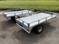 Low loader / Semi trailer VGM VGM Sierra 5 Bakkenwagen kraankar aanhanger kieper kraan bakkenkar vgm midejo