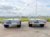 Low loader / Semi trailer VGM VGM Sierra 5 Bakkenwagen kraankar aanhanger kieper kraan bakkenkar vgm midejo