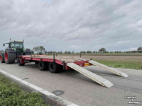 Low loader / Semi trailer Midejo Goldhofer 3- asser dieplader met oprijplanken midejo