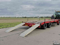 Low loader / Semi trailer Midejo Goldhofer 3- asser dieplader met oprijplanken midejo