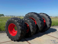 Wheels, Tyres, Rims & Dual spacers Trelleborg 710/70R38  &  600/65R28