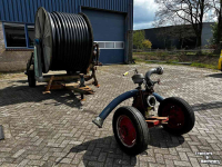 Irrigation hose reel Nettuno Regenhaspel beregingshaspel met pomp