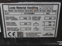 Electrical pallettruck Linde L12i palletstapelaar palletheffer palletwagen defect