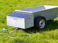 Water trough Solar Energy Qmac Zonnedrinkbak / Waterdrinkbak Anti Diefstal 900 liter 100 Watt op zonne energie en met bronpomp