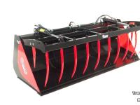 Silage Grabbucket / Grabfork Qmac Krokodillenbak 240cm met Euro aankoppeling