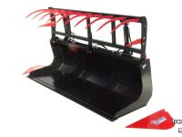 Silage Grabbucket / Grabfork Qmac Krokodillenbak 240cm met Euro aankoppeling