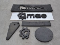Diverse new spare-parts Qmac RSMC240 Canvas rubbermat met koordlaag 240 cm