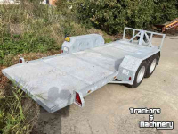 Low loader / Semi trailer Heuvelmans Oprijwagen