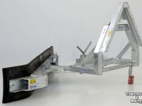 Rubber yard scraper Qmac 180 MECH SCHUIN + HOEK ACCORD