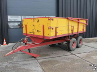 Dumptrailer Miedema Kipwagen kiepwagen kipper kieper tandemas houten schotten