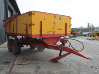 Dumptrailer Miedema Kipwagen kiepwagen kipper kieper tandemas houten schotten