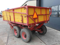 Dumptrailer Miedema Kipwagen kiepwagen kipper kieper tandemas houten schotten