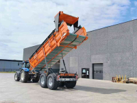 Elevated dumptrailer Dezeure Trans D25M hooglosser/ overlaadwagen/ hoogkipper