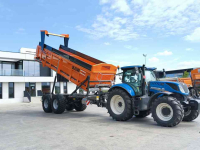 Elevated dumptrailer Dezeure Trans D25M hooglosser/ overlaadwagen/ hoogkipper
