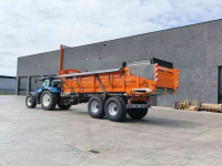 Elevated dumptrailer Dezeure Trans D25M hooglosser/ overlaadwagen/ hoogkipper