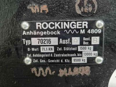 Other tractors and accessories  Rockinger trekhaakframe trekhaakrail