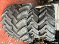 Wheels, Tyres, Rims & Dual spacers BKT 480/70R30 & 380/70R20 nieuwe banden