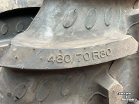 Wheels, Tyres, Rims & Dual spacers BKT 480/70R30 & 380/70R20 nieuwe banden
