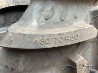 Wheels, Tyres, Rims & Dual spacers BKT 480/70R30 & 380/70R20 nieuwe banden