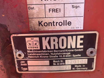 Rake Krone KS 380-420 12 hark, zwiller, rugger, weidebouwmachines