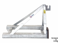 Low loader / Semi trailer Qmac HEFTRUCK OPPIKBOK WERKTUIGDRAGER