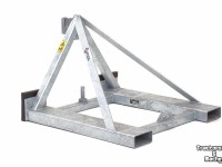 Low loader / Semi trailer Qmac HEFTRUCK OPPIKBOK WERKTUIGDRAGER
