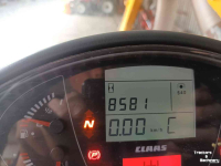 Mower-vacuum combination Claas Arion 530 Powershift Herder Musketier KA 180 maaiarm Veenhuis JVSK 6.000 opvangwagen