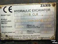 Excavator tracks Hitachi ZX18 CLR minigraver