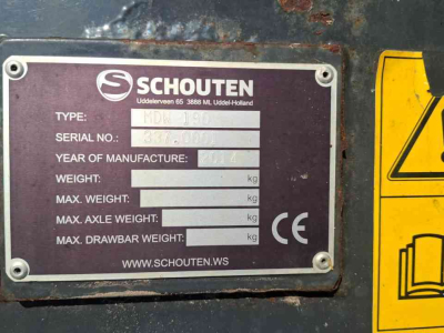Forage feedwagon / Forage dosage wagon Schouten MDW 190 Quickfeed voerdoseerwagen