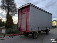 Sailcloth wagon / Harvester wagon  Oogstwagen - Zeilenwagen 600x250 4 wiel gestuurd