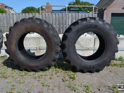 Wheels, Tyres, Rims & Dual spacers Michelin 480/70r28