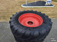 Wheels, Tyres, Rims & Dual spacers Vredestein 650/65R42, Fendt 700, 800
