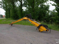 Mowing arm with mowing bucket Herder Maaikorfarm klepelarm Mecalec kraan