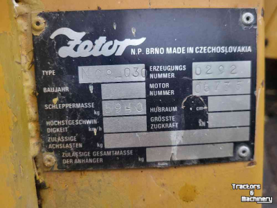 Rough terrain Forklift Zetor N9-030