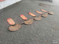 Mower Lely slijtdelen / schotels /  glijsloffen / slijtplaten Lely