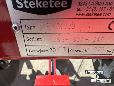 Inter-row cultivator Steketee steketee fs 3000